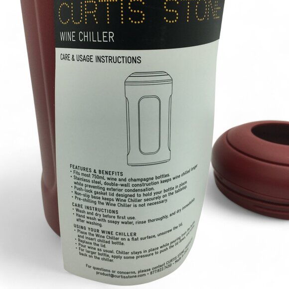 Curtis Stone Wine Chiller in Burgundy Red NEW - Picture 6 of 7